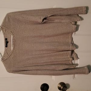 Rag and Bone/Jean black and cream striped short size M